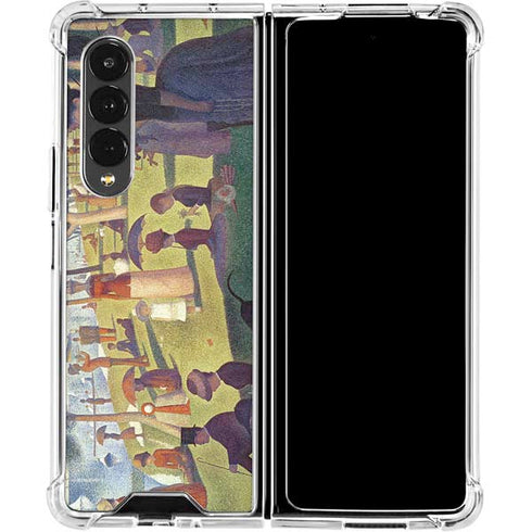 Georges Seurat Sunday Afternoon on the Island of La Grande Jatte Galaxy Z Fold4 5G Clear Case