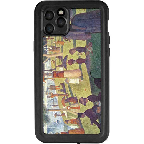 Georges Seurat Sunday Afternoon on the Island of La Grande Jatte iPhone 11 Pro Max Waterproof Case