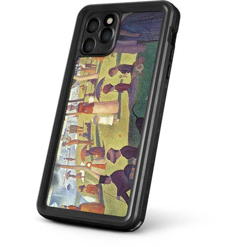 Georges Seurat Sunday Afternoon on the Island of La Grande Jatte iPhone 11 Pro Waterproof Case