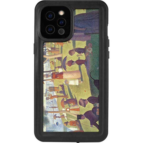 Georges Seurat Sunday Afternoon on the Island of La Grande Jatte iPhone 12 Pro Max Waterproof Case