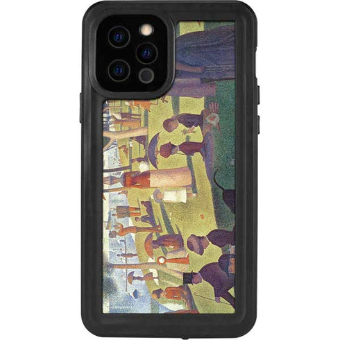 Georges Seurat Sunday Afternoon on the Island of La Grande Jatte iPhone 12 Pro Waterproof Case