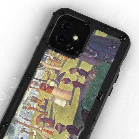 Georges Seurat Sunday Afternoon on the Island of La Grande Jatte iPhone 12 Waterproof Case