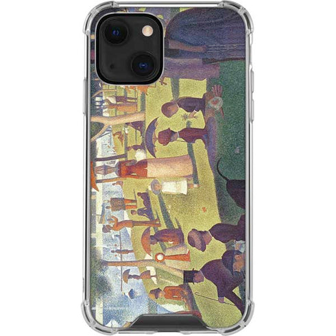 Georges Seurat Sunday Afternoon on the Island of La Grande Jatte iPhone 14 Plus Clear Case