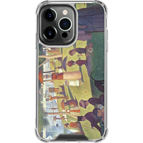 Georges Seurat Sunday Afternoon on the Island of La Grande Jatte iPhone 15 Pro Clear Case