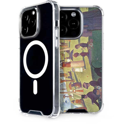 Georges Seurat Sunday Afternoon on the Island of La Grande Jatte iPhone 14 Pro MagSafe Case