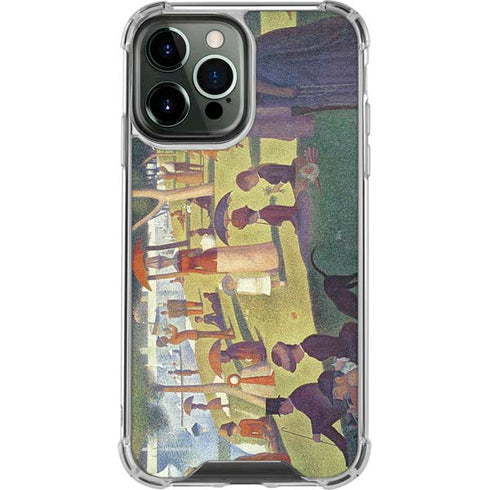 Georges Seurat Sunday Afternoon on the Island of La Grande Jatte iPhone 15 Pro Max Clear Case