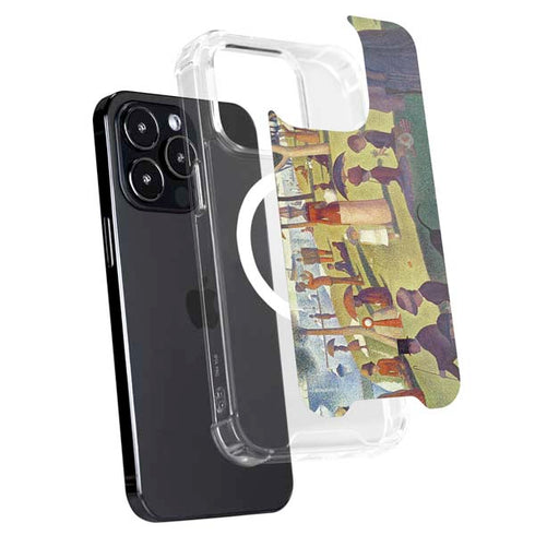 Georges Seurat Sunday Afternoon on the Island of La Grande Jatte iPhone 15 Pro Max MagSafe Case