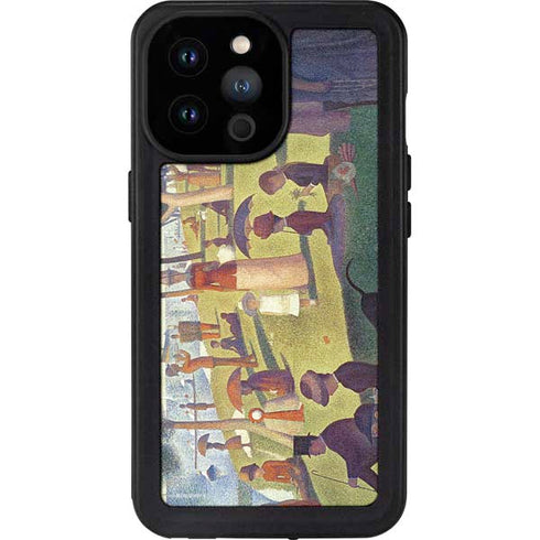 Georges Seurat Sunday Afternoon on the Island of La Grande Jatte iPhone 14 Pro Max Waterproof Case