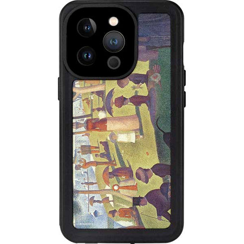 Georges Seurat Sunday Afternoon on the Island of La Grande Jatte iPhone 14 Pro Waterproof Case