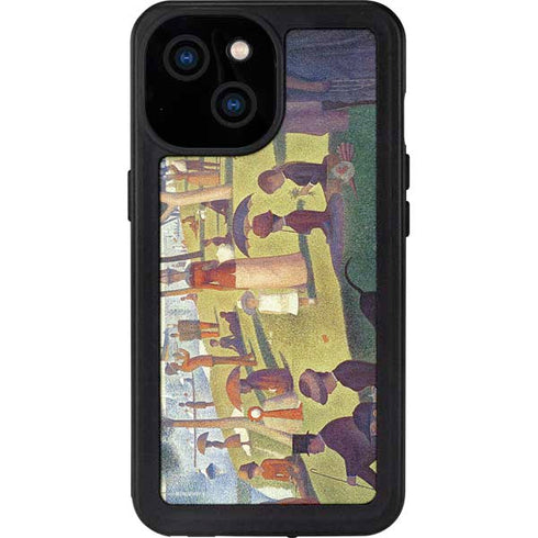 Georges Seurat Sunday Afternoon on the Island of La Grande Jatte iPhone 15 Waterproof Case