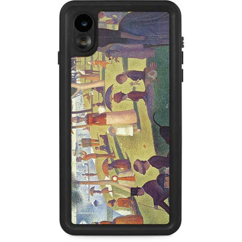 Georges Seurat Sunday Afternoon on the Island of La Grande Jatte iPhone XR Waterproof Case