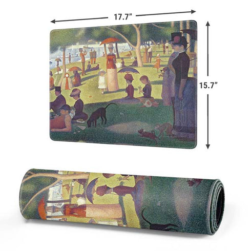 Georges Seurat Sunday Afternoon on the Island of La Grande Jatte Gaming Mouse Pad