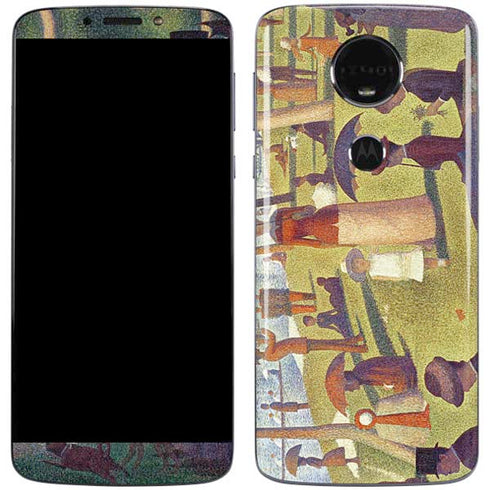 Georges Seurat Sunday Afternoon on the Island of La Grande Jatte Moto E5 Plus Skin