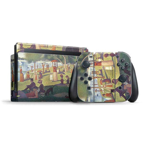 Georges Seurat Sunday Afternoon on the Island of La Grande Jatte Nintendo Switch Bundle Skin