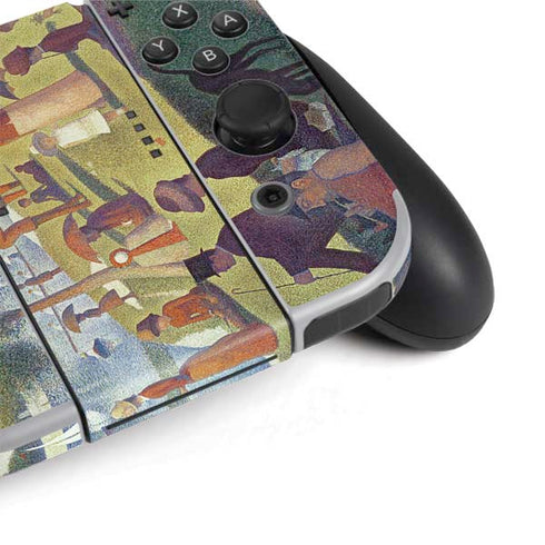 Georges Seurat Sunday Afternoon on the Island of La Grande Jatte Nintendo Switch OLED (2021) Skin