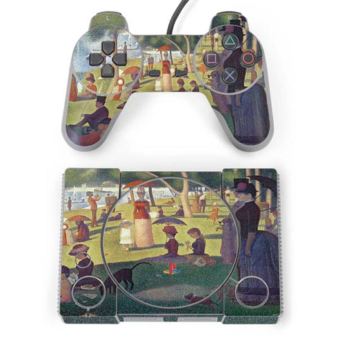 Georges Seurat Sunday Afternoon on the Island of La Grande Jatte PlayStation Classic Bundle Skin