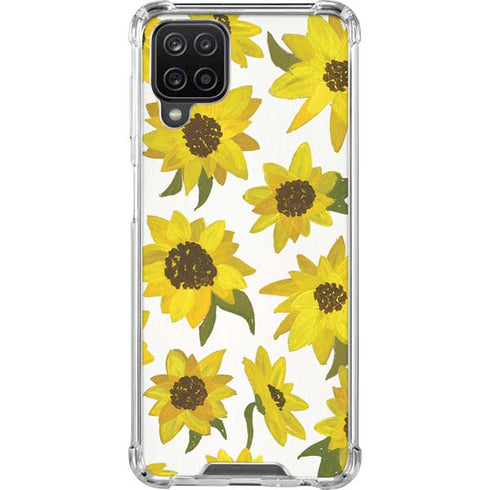 Cat Coq Sunflower Acrylic Galaxy A12 Clear Case