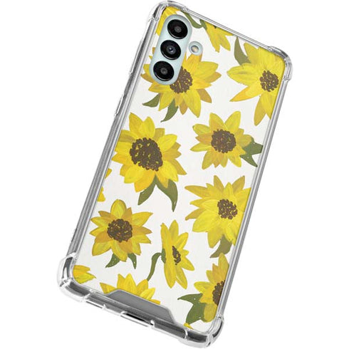Cat Coq Sunflower Acrylic Galaxy A13 5G Clear Case