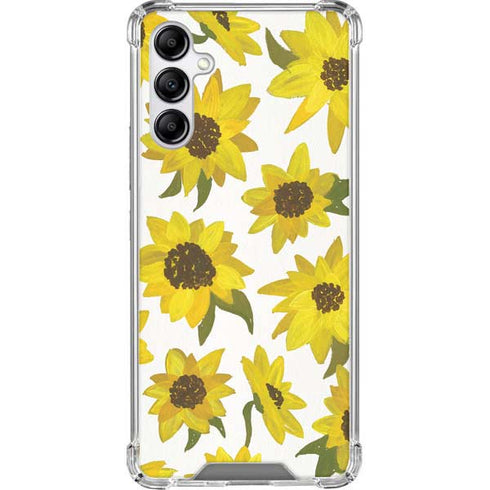 Cat Coq Sunflower Acrylic Galaxy A14 5G Clear Case