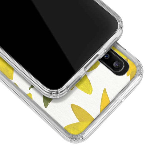 Cat Coq Sunflower Acrylic Galaxy A20 Clear Case