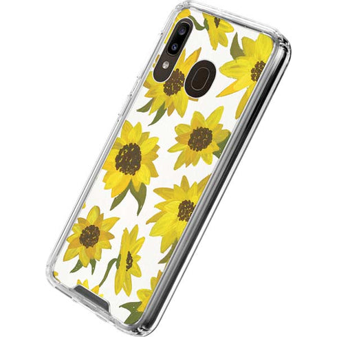 Cat Coq Sunflower Acrylic Galaxy A30 Clear Case