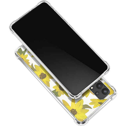 Cat Coq Sunflower Acrylic Galaxy A32 5G Clear Case