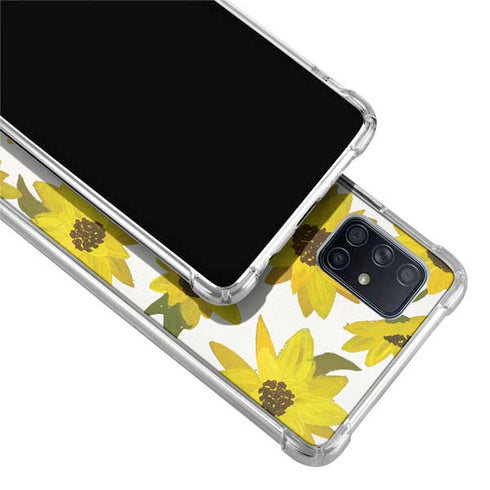 Cat Coq Sunflower Acrylic Galaxy A51 5G Clear Case