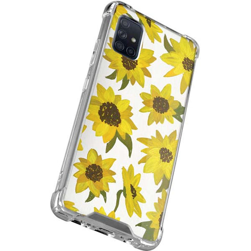 Cat Coq Sunflower Acrylic Galaxy A51 5G Clear Case
