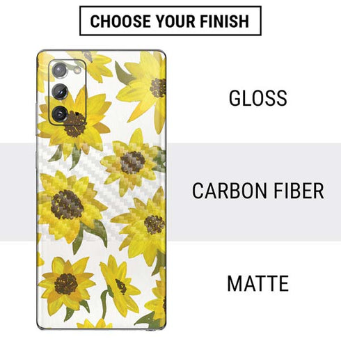 Cat Coq Sunflower Acrylic Galaxy Note20 5G Skin