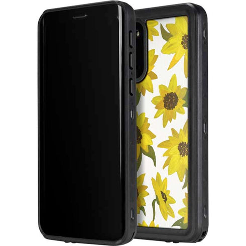 Cat Coq Sunflower Acrylic Galaxy S20 Plus Waterproof Case