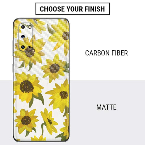 Cat Coq Sunflower Acrylic Galaxy S20 Skin