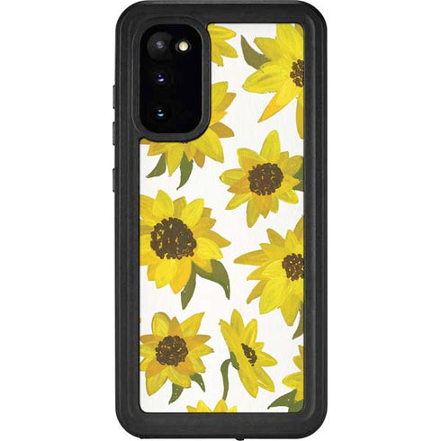 Cat Coq Sunflower Acrylic Galaxy S20 Waterproof Case