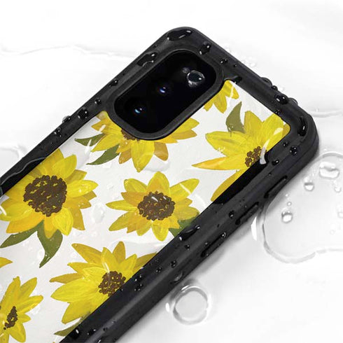 Cat Coq Sunflower Acrylic Galaxy S20 Waterproof Case