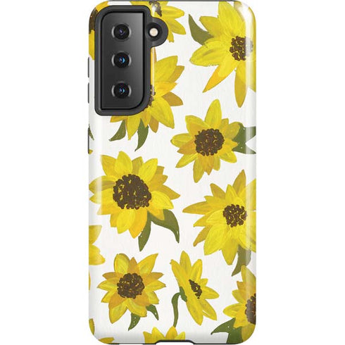 Cat Coq Sunflower Acrylic Galaxy S21 5G Pro Case
