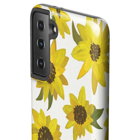 Cat Coq Sunflower Acrylic Galaxy S21 FE Pro Case
