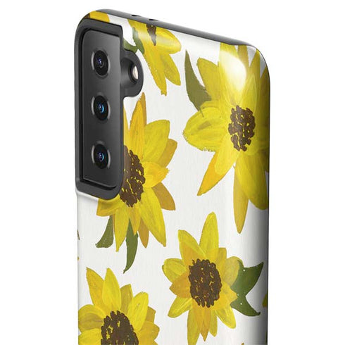 Cat Coq Sunflower Acrylic Galaxy S21 Plus 5G Pro Case