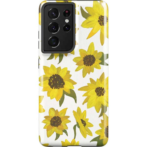 Cat Coq Sunflower Acrylic Galaxy S21 Ultra 5G Pro Case