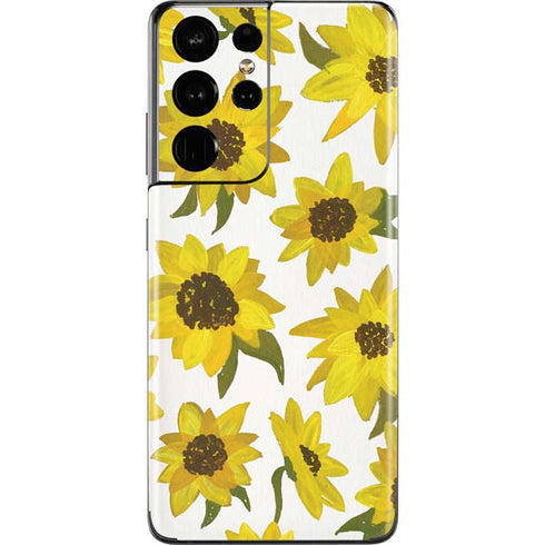Cat Coq Sunflower Acrylic Galaxy S21 Ultra 5G Skin