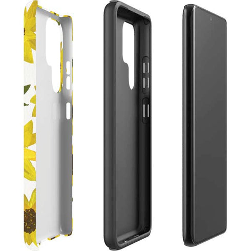 Cat Coq Sunflower Acrylic Galaxy S22 Ultra Pro Case