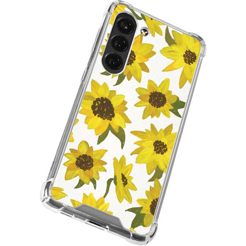 Cat Coq Sunflower Acrylic Galaxy S23 Clear Case