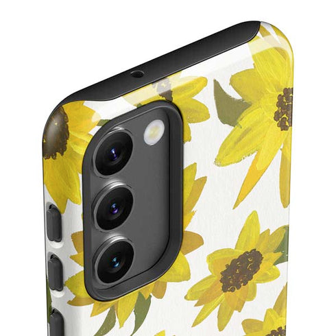 Cat Coq Sunflower Acrylic Galaxy S23 Plus Pro Case