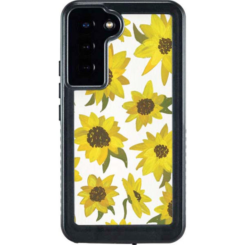 Cat Coq Sunflower Acrylic Galaxy S23 Plus Waterproof Case