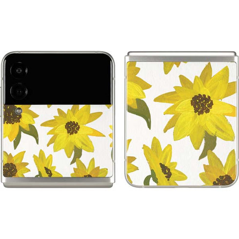 Cat Coq Sunflower Acrylic Galaxy Z Flip3 5G Skin