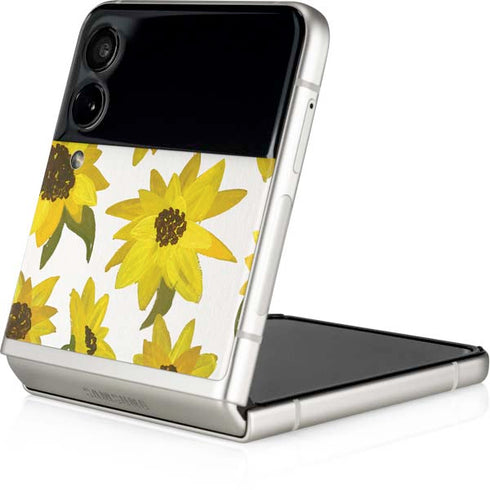 Cat Coq Sunflower Acrylic Galaxy Z Flip3 5G Skin