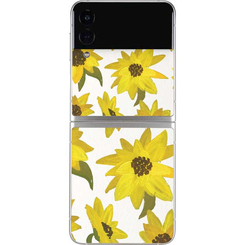 Cat Coq Sunflower Acrylic Galaxy Z Flip4 5G Skin