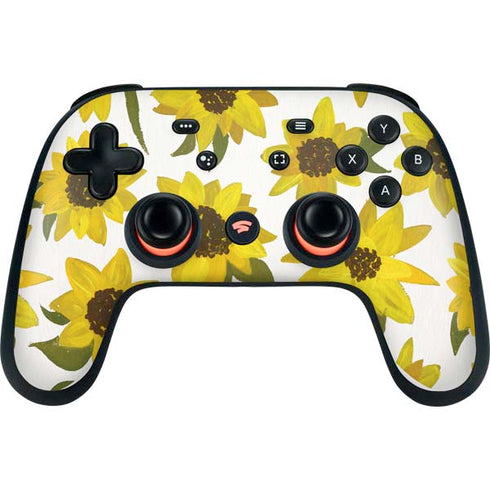Cat Coq Sunflower Acrylic Google Stadia Controller Skin