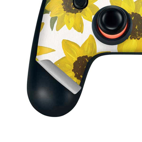 Cat Coq Sunflower Acrylic Google Stadia Controller Skin