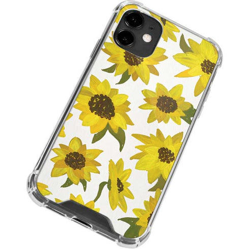 Cat Coq Sunflower Acrylic iPhone 12 Clear Case