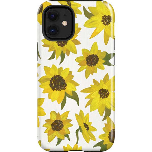 Cat Coq Sunflower Acrylic iPhone 12 Mini Impact Case