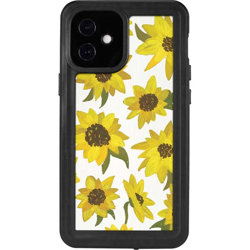Cat Coq Sunflower Acrylic iPhone 12 Mini Waterproof Case